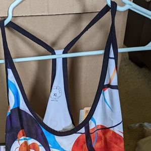 Colorful full swim top